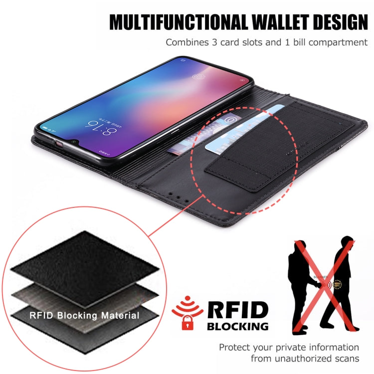 For Xiaomi Mi 9 MUXMA MX109 Horizontal Flip Leather Case with Holder & Card Slot & Wallet