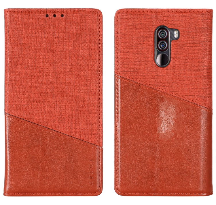 For Xiaomi Pocophone F1 MUXMA MX109 Horizontal Flip Leather Case with Holder & Card Slot & Wallet