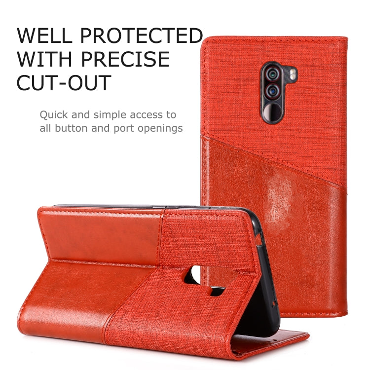 For Xiaomi Pocophone F1 MUXMA MX109 Horizontal Flip Leather Case with Holder & Card Slot & Wallet