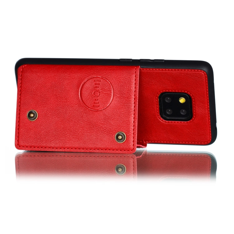 For Xiaomi Redmi 10X 5G Double Buckle PU + TPU Shockproof Magnetic Protective Case with Card Slot & Holder