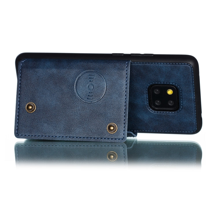 For Xiaomi Redmi 10X 5G Double Buckle PU + TPU Shockproof Magnetic Protective Case with Card Slot & Holder