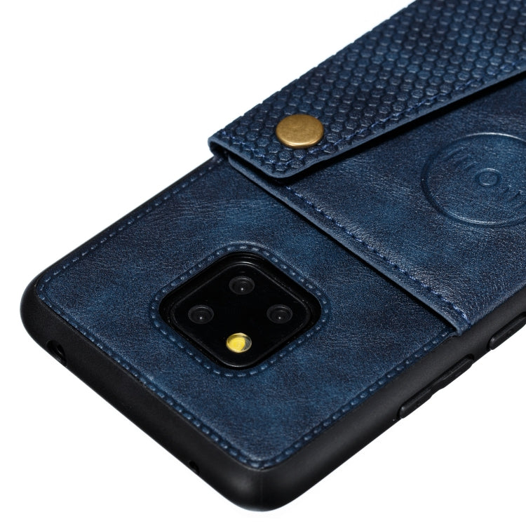 For Xiaomi Redmi 10X 5G Double Buckle PU + TPU Shockproof Magnetic Protective Case with Card Slot & Holder