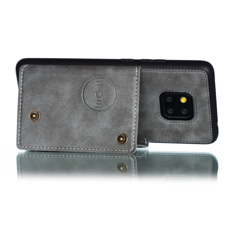 For Xiaomi Redmi 10X 5G Double Buckle PU + TPU Shockproof Magnetic Protective Case with Card Slot & Holder