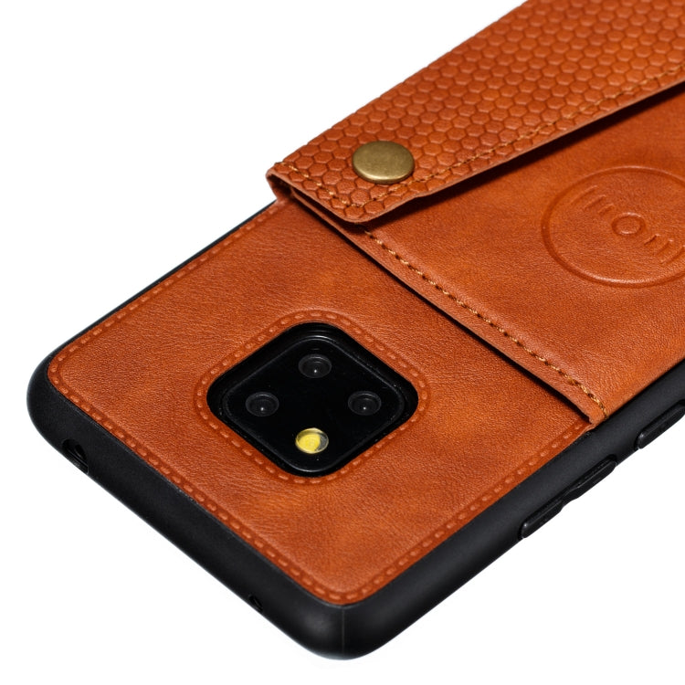 For Xiaomi Redmi 10X 5G Double Buckle PU + TPU Shockproof Magnetic Protective Case with Card Slot & Holder