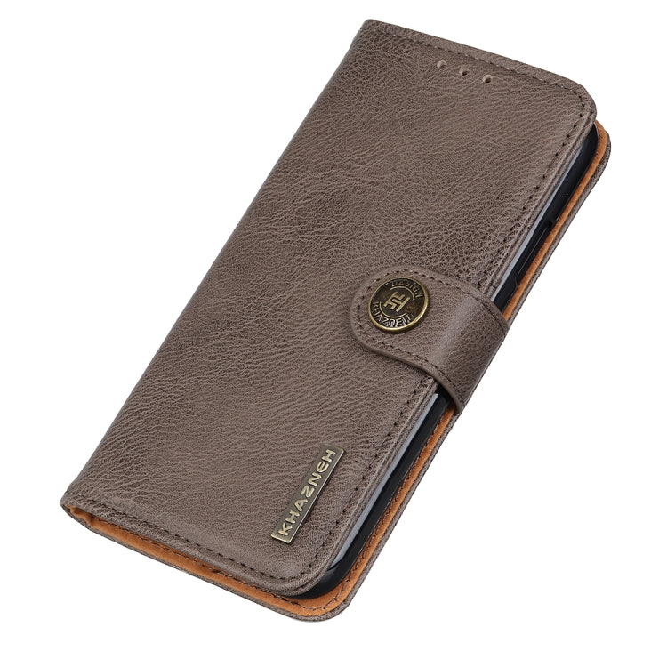 For LG Harmony 4 KHAZNEH Cowhide Texture Horizontal Flip Leather Case with Holder & Card Slots & Wallet