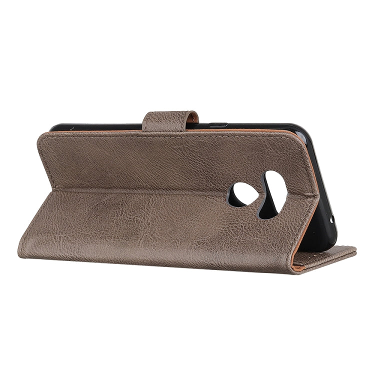 For LG Harmony 4 KHAZNEH Cowhide Texture Horizontal Flip Leather Case with Holder & Card Slots & Wallet