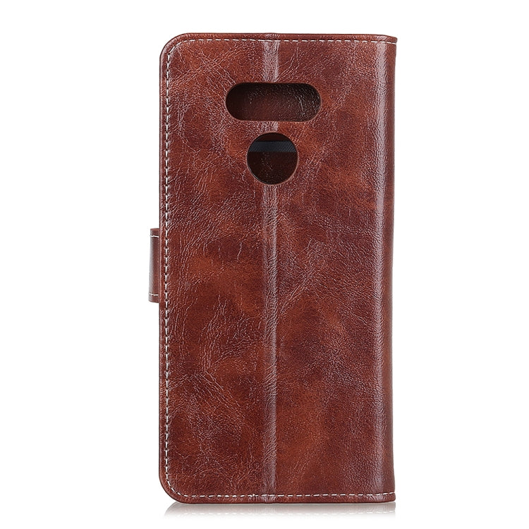 For LG Harmony 4 Retro Crazy Horse Texture Horizontal Flip Leather Case with Holder & Card Slots & Photo Frame & Wallet