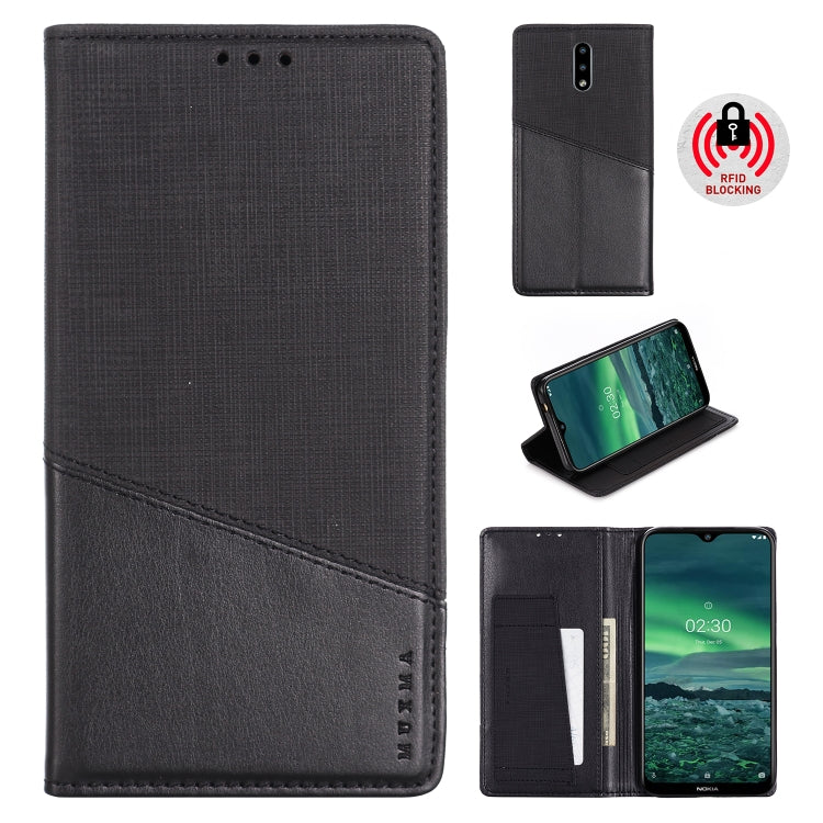 For Nokia 2.3 MUXMA MX109 Horizontal Flip Leather Case with Holder & Card Slot & Wallet