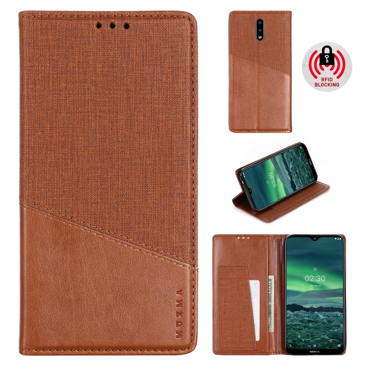 For Nokia 2.3 MUXMA MX109 Horizontal Flip Leather Case with Holder & Card Slot & Wallet