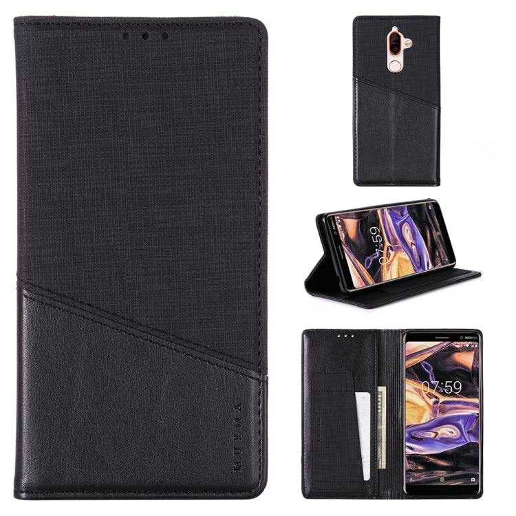 For Nokia 7 Plus MUXMA MX109 Horizontal Flip Leather Case with Holder & Card Slot & Wallet