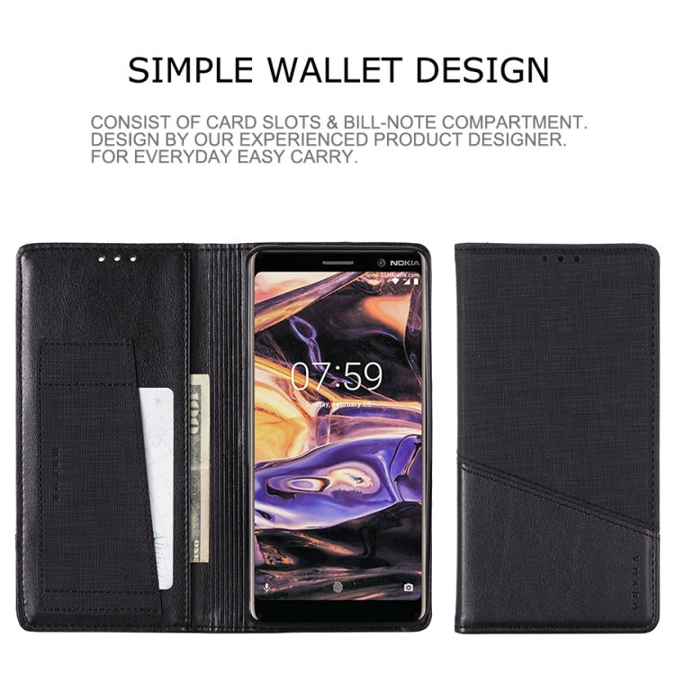 For Nokia 7 Plus MUXMA MX109 Horizontal Flip Leather Case with Holder & Card Slot & Wallet
