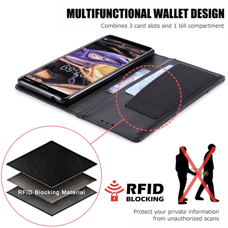 For Nokia 7 Plus MUXMA MX109 Horizontal Flip Leather Case with Holder & Card Slot & Wallet