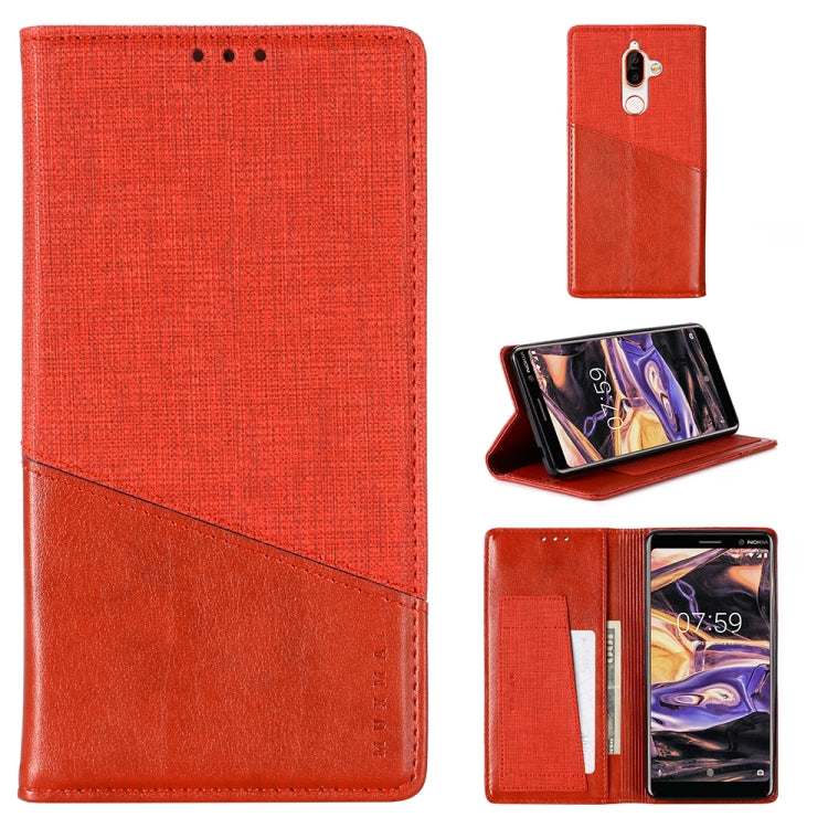 For Nokia 7 Plus MUXMA MX109 Horizontal Flip Leather Case with Holder & Card Slot & Wallet