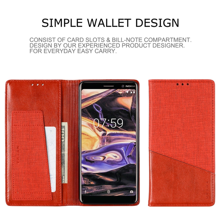 For Nokia 7 Plus MUXMA MX109 Horizontal Flip Leather Case with Holder & Card Slot & Wallet