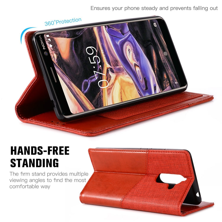 For Nokia 7 Plus MUXMA MX109 Horizontal Flip Leather Case with Holder & Card Slot & Wallet