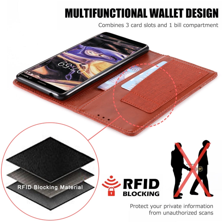 For Nokia 7 Plus MUXMA MX109 Horizontal Flip Leather Case with Holder & Card Slot & Wallet