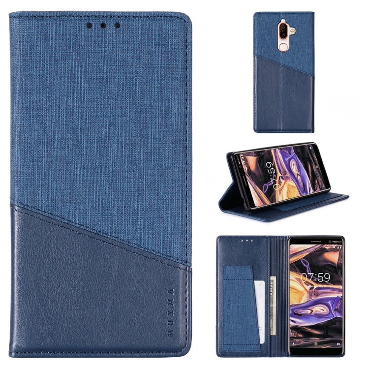 For Nokia 7 Plus MUXMA MX109 Horizontal Flip Leather Case with Holder & Card Slot & Wallet