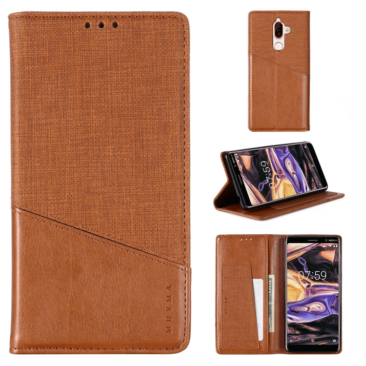 For Nokia 7 Plus MUXMA MX109 Horizontal Flip Leather Case with Holder & Card Slot & Wallet