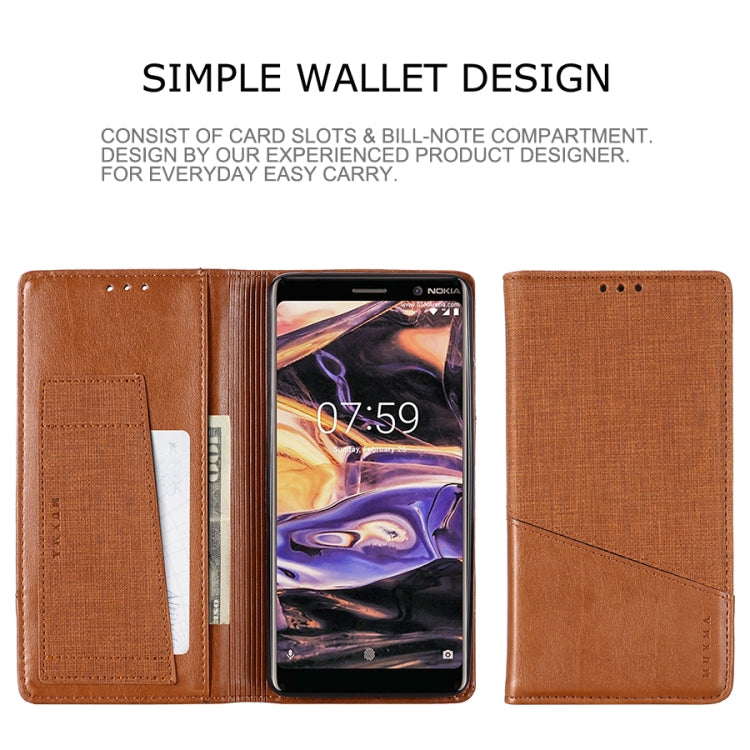 For Nokia 7 Plus MUXMA MX109 Horizontal Flip Leather Case with Holder & Card Slot & Wallet