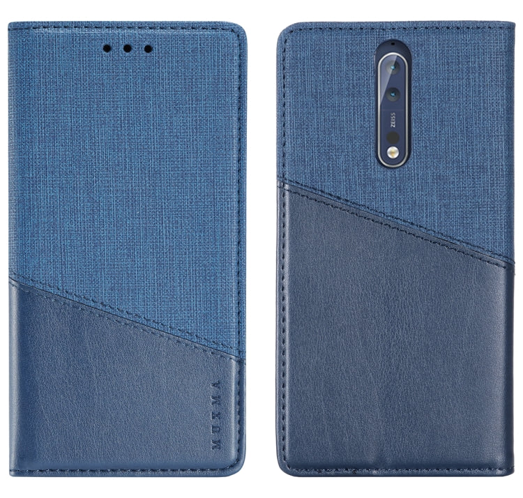 For Nokia 8 MUXMA MX109 Horizontal Flip Leather Case with Holder & Card Slot & Wallet