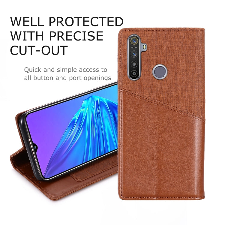 For OPPO Realme 5 MUXMA MX109 Horizontal Flip Leather Case with Holder & Card Slot & Wallet