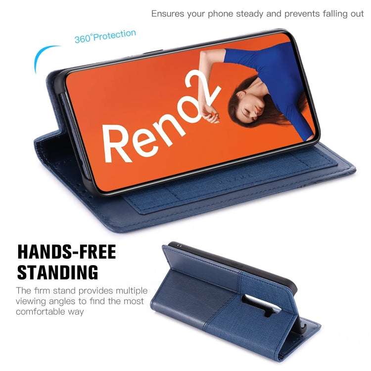 For OPPO Reno 2 MUXMA MX109 Horizontal Flip Leather Case with Holder & Card Slot & Wallet