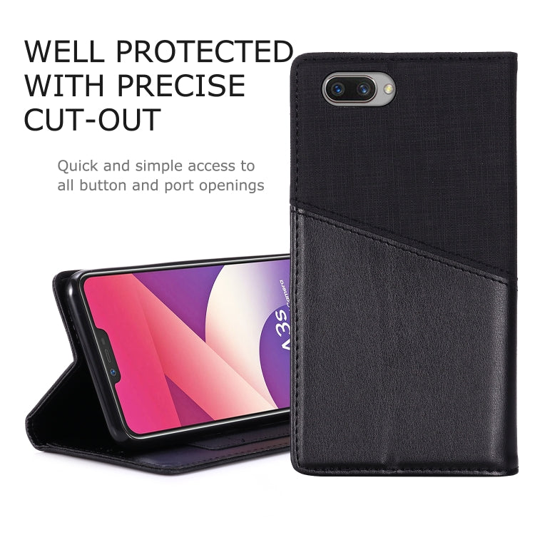 For OPPO A3s MUXMA MX109 Horizontal Flip Leather Case with Holder & Card Slot & Wallet