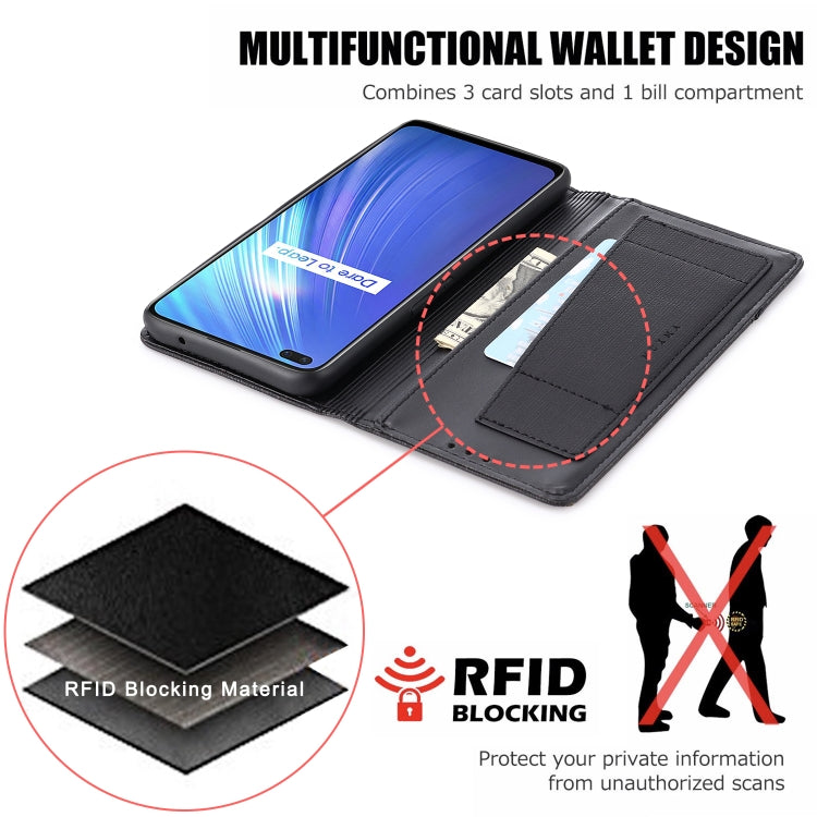 For OPPO Realme X50 MUXMA MX109 Horizontal Flip Leather Case with Holder & Card Slot & Wallet