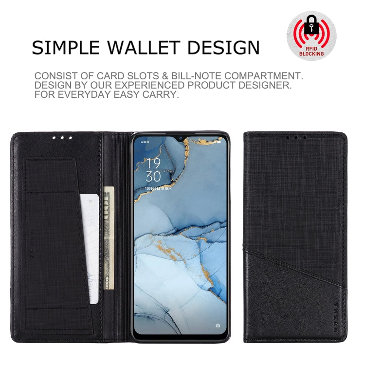 For OPPO Reno3 MUXMA MX109 Horizontal Flip Leather Case with Holder & Card Slot & Wallet