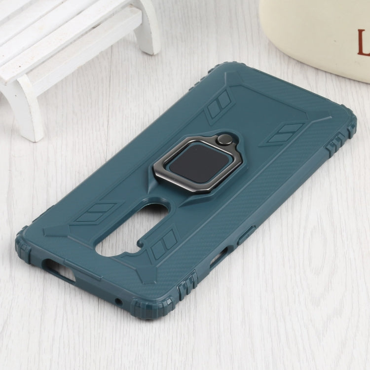 For OnePlus 7T Pro / 7 Pro Carbon Fiber Protective Case with 360 Degree Rotating Ring Holder