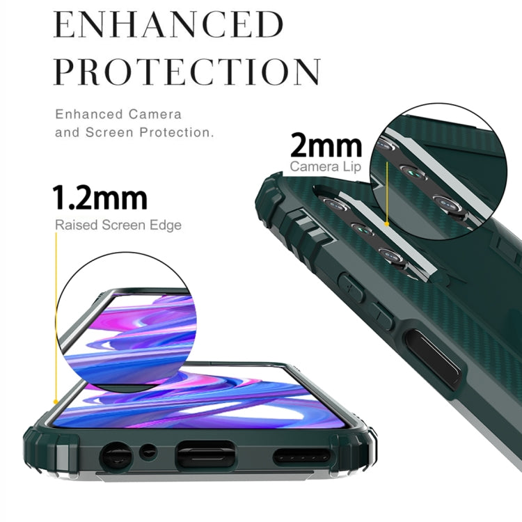 For Xiaomi Mi 9 Lite / CC9 Carbon Fiber Protective Case with 360 Degree Rotating Ring Holder