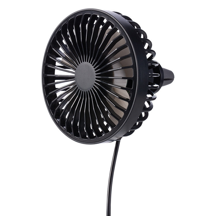 F829 Portable Car Air Outlet Electric Cooling Fan with LED Light