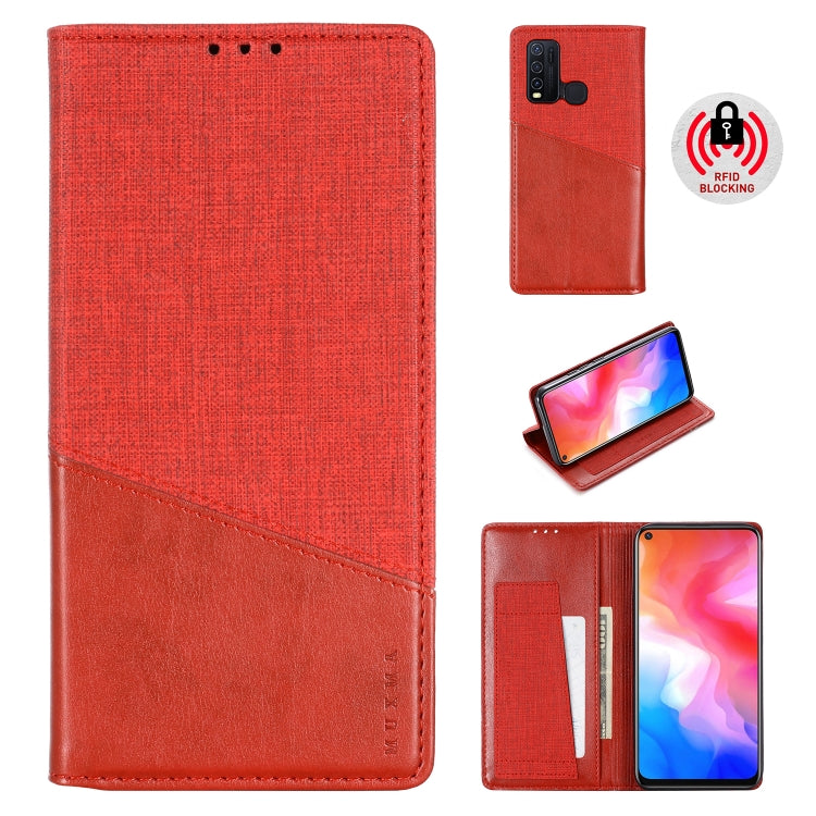 For Vivo Y50 MUXMA MX109 Horizontal Flip Leather Case with Holder & Card Slot & Wallet