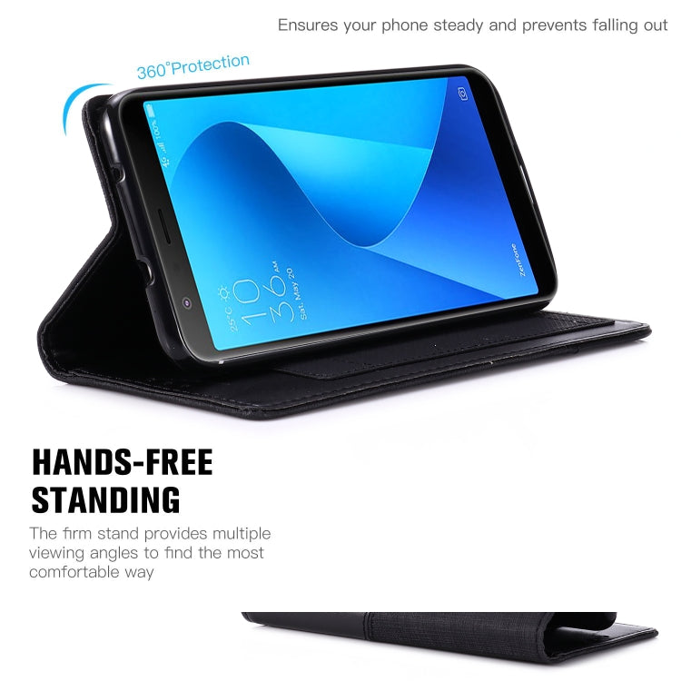 For Asus Zenfone Max Plus (M1) ZB570TL MUXMA MX109 Horizontal Flip Leather Case with Holder & Card Slot & Wallet