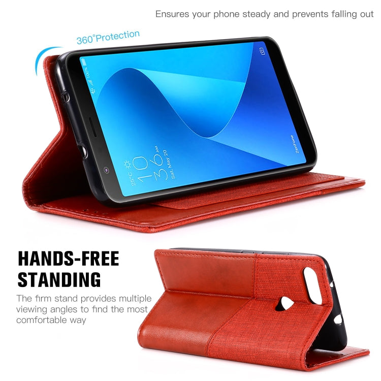 For Asus Zenfone Max Plus (M1) ZB570TL MUXMA MX109 Horizontal Flip Leather Case with Holder & Card Slot & Wallet