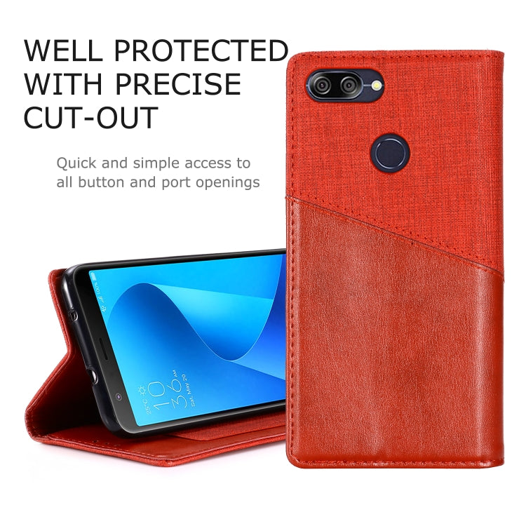 For Asus Zenfone Max Plus (M1) ZB570TL MUXMA MX109 Horizontal Flip Leather Case with Holder & Card Slot & Wallet