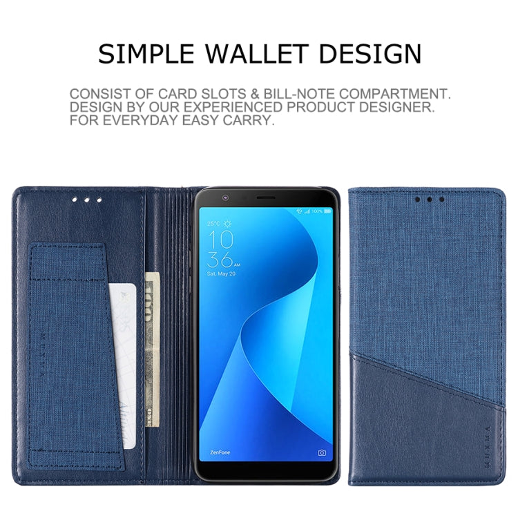 For Asus Zenfone Max Plus (M1) ZB570TL MUXMA MX109 Horizontal Flip Leather Case with Holder & Card Slot & Wallet