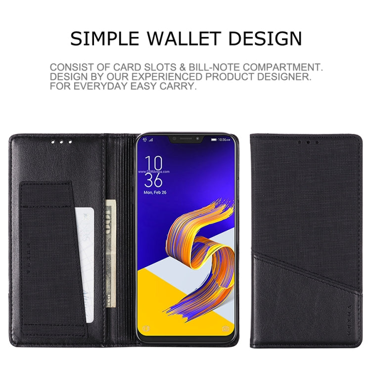 For Asus Zenfone 5z ZS620KL MUXMA MX109 Horizontal Flip Leather Case with Holder & Card Slot & Wallet