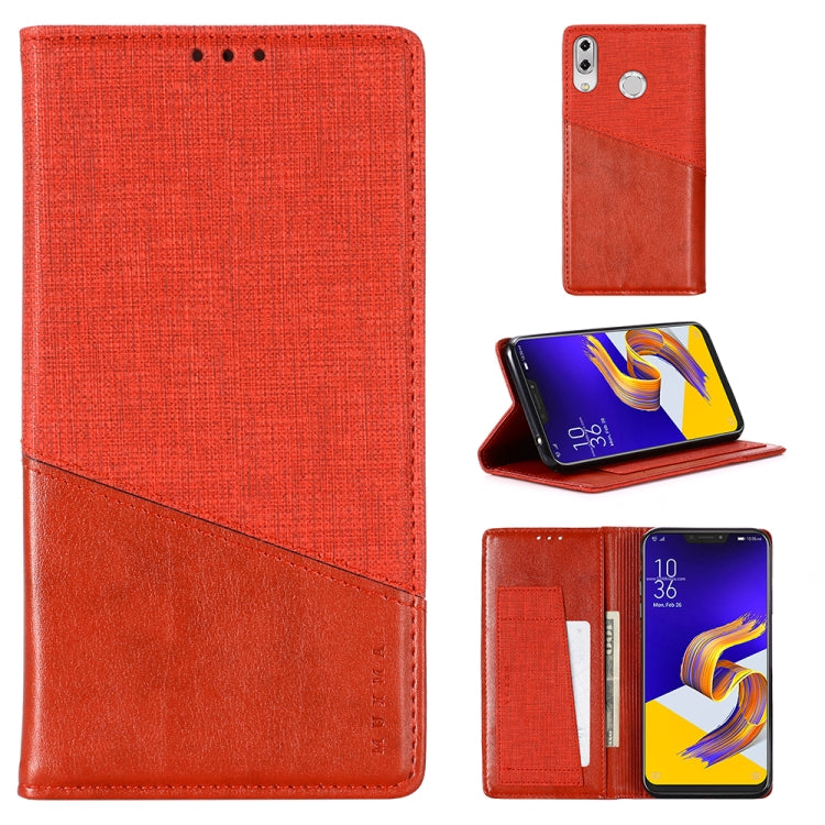 For Asus Zenfone 5z ZS620KL MUXMA MX109 Horizontal Flip Leather Case with Holder & Card Slot & Wallet