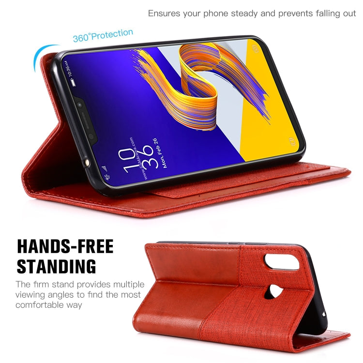 For Asus Zenfone 5z ZS620KL MUXMA MX109 Horizontal Flip Leather Case with Holder & Card Slot & Wallet