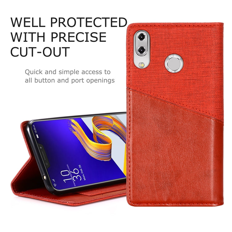 For Asus Zenfone 5z ZS620KL MUXMA MX109 Horizontal Flip Leather Case with Holder & Card Slot & Wallet