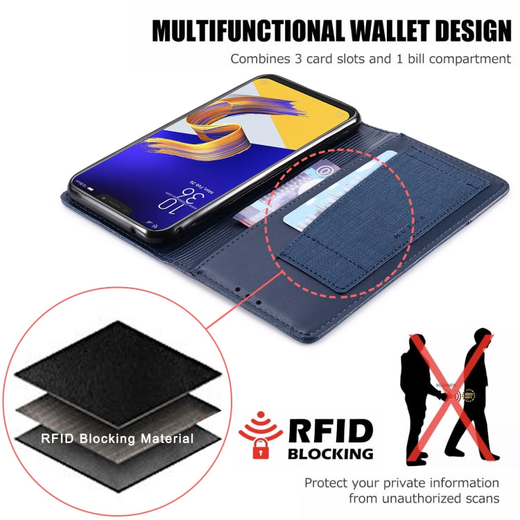 For Asus Zenfone 5z ZS620KL MUXMA MX109 Horizontal Flip Leather Case with Holder & Card Slot & Wallet