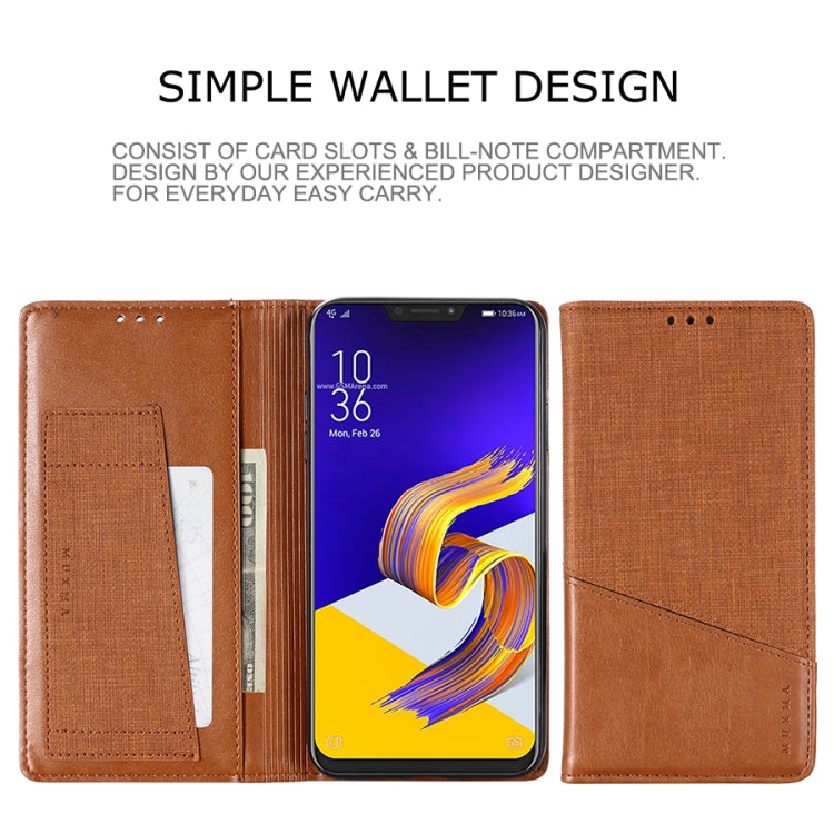 For Asus Zenfone 5z ZS620KL MUXMA MX109 Horizontal Flip Leather Case with Holder & Card Slot & Wallet