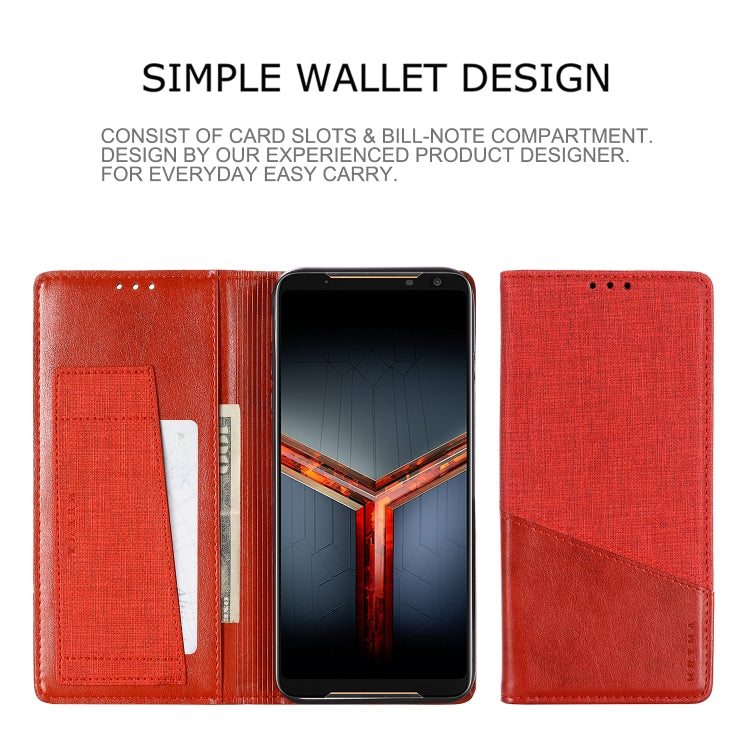 For Asus ROG Phone II ZS660KL MUXMA MX109 Horizontal Flip Leather Case with Holder & Card Slot & Wallet