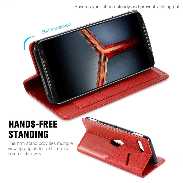 For Asus ROG Phone II ZS660KL MUXMA MX109 Horizontal Flip Leather Case with Holder & Card Slot & Wallet