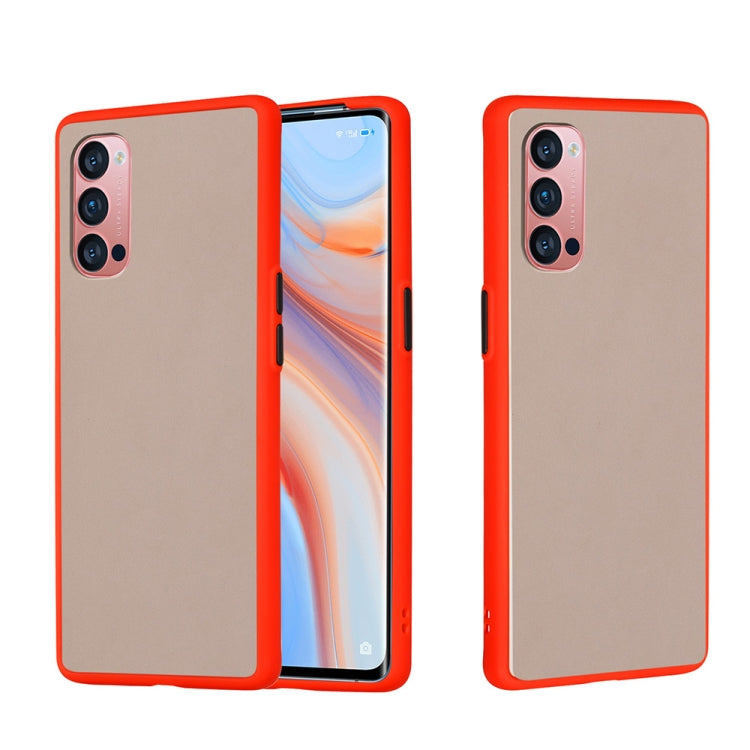 For OPPO Reno4 Pro 5G Skin Hand Feeling Series Anti-fall Frosted PC+ TPU Protective Case
