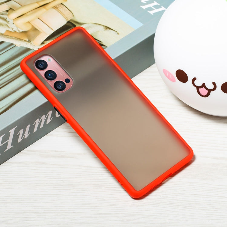 For OPPO Reno4 Pro 5G Skin Hand Feeling Series Anti-fall Frosted PC+ TPU Protective Case