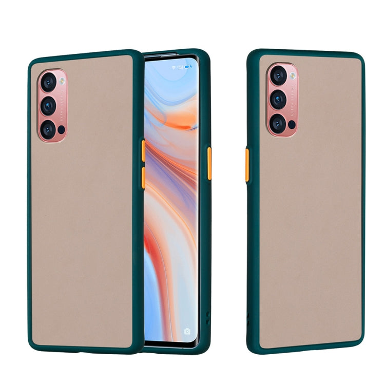 For OPPO Reno4 Pro 5G Skin Hand Feeling Series Anti-fall Frosted PC+ TPU Protective Case