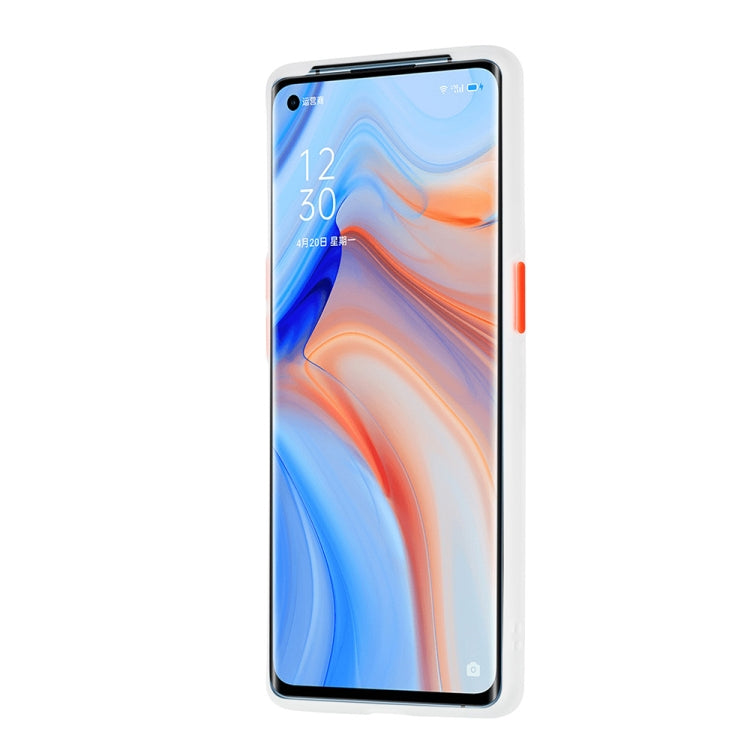 For OPPO Reno4 Pro 5G Skin Hand Feeling Series Anti-fall Frosted PC+ TPU Protective Case