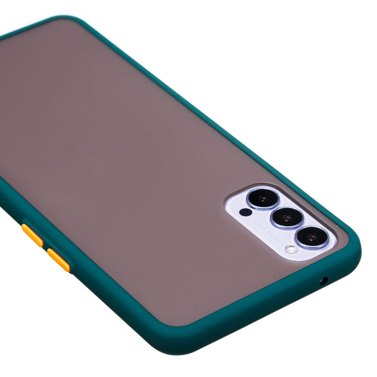 For OPPO Reno4 5G Skin Hand Feeling Series Anti-fall Frosted PC+ TPU Protective Case